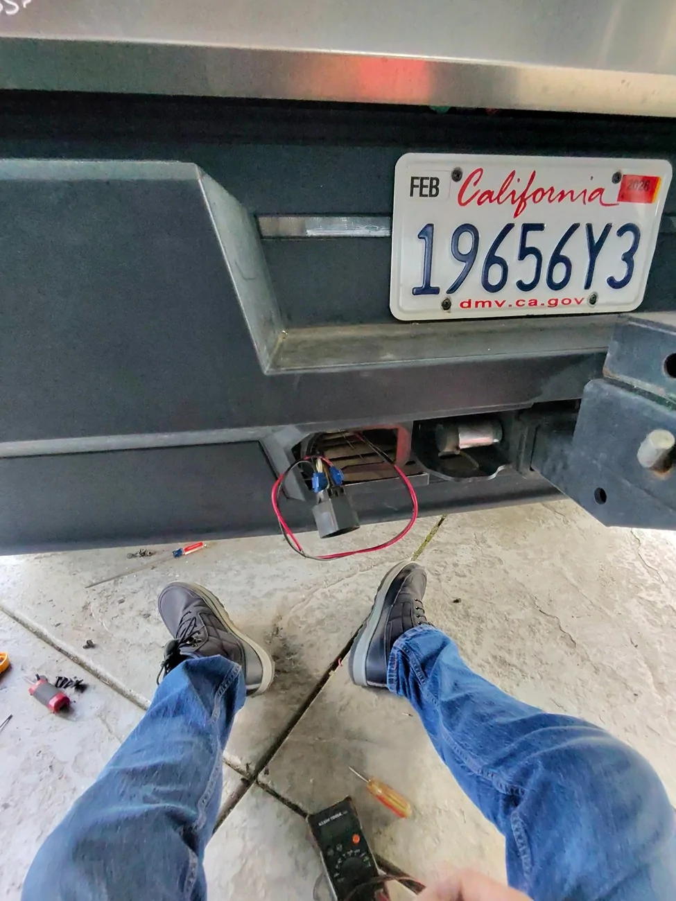 Tesla Cybertruck USB charging on the exterior for camping. 20260128_141607_4a5c40f0