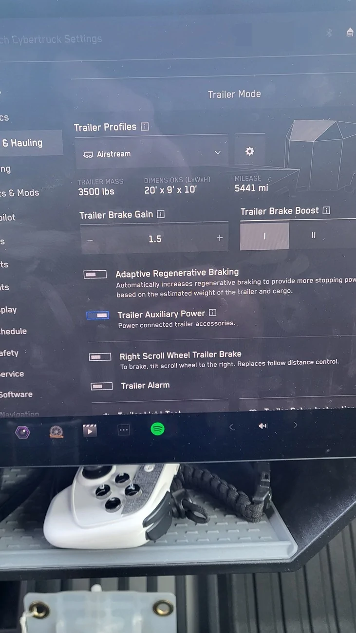 Tesla Cybertruck Auxillary 12 Volt Power in rear finally! (Tapped into trailer hitch auxiliary power) 20260128_143616