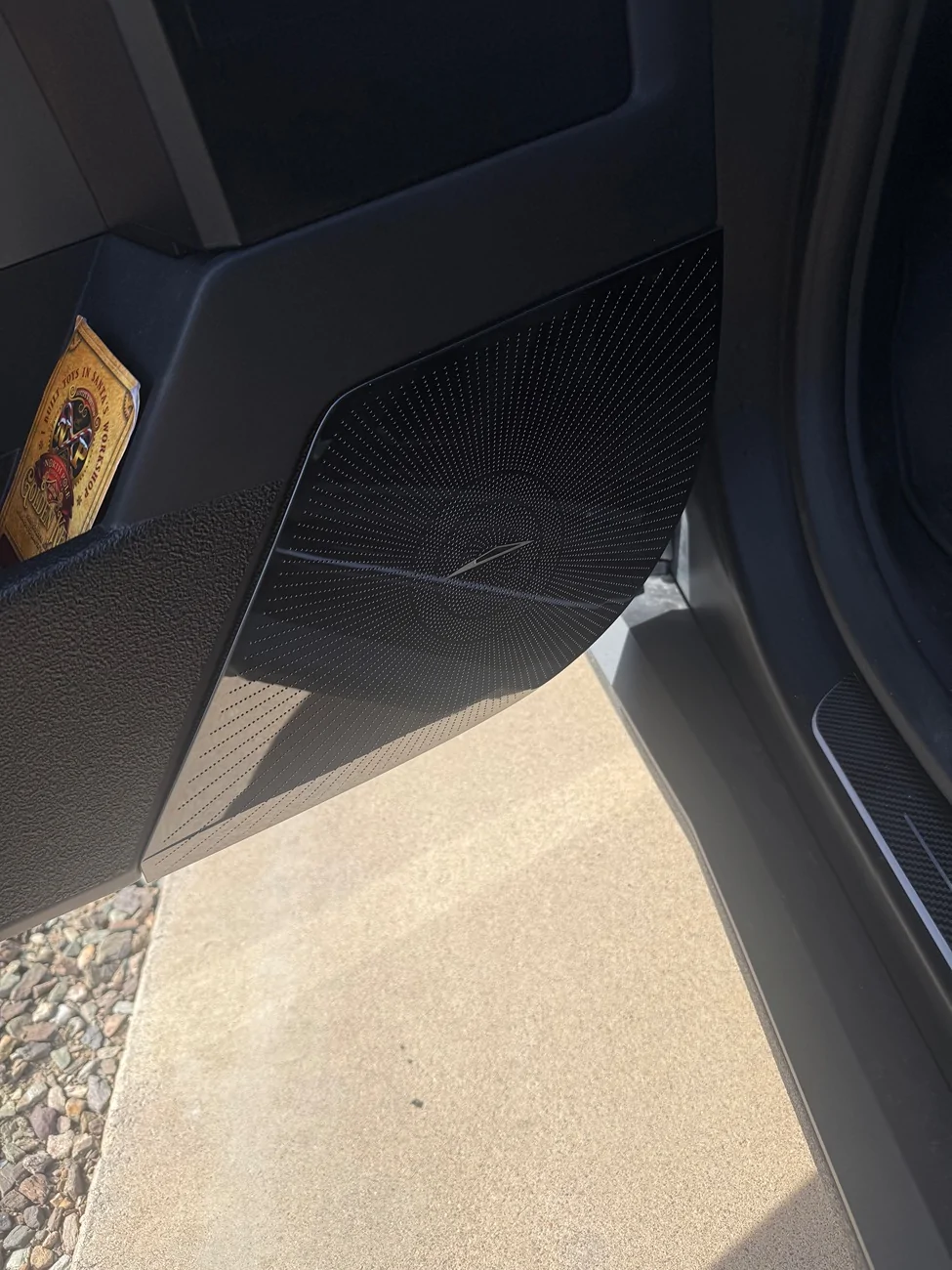 Tesla Cybertruck Emergency Exit Rear Door Release Ideas IMG_9548