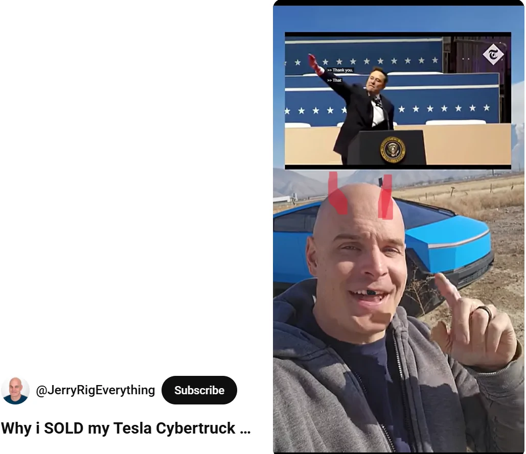 Tesla Cybertruck jerryrigeverything.....?🤣 Screenshot (78)