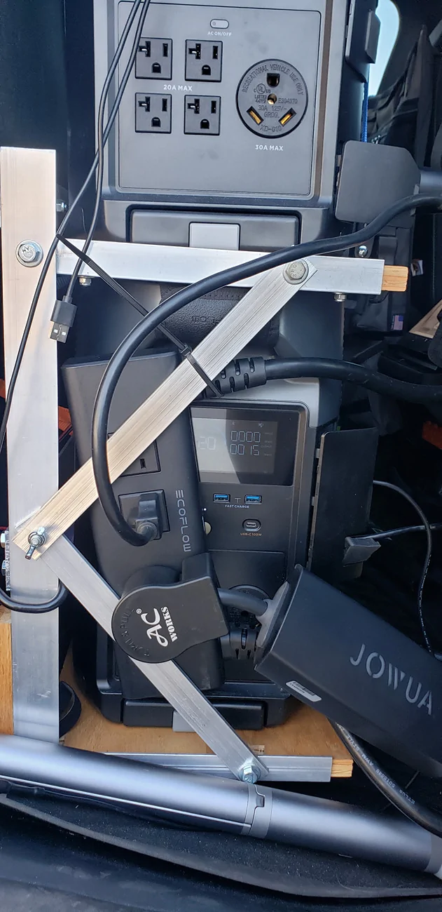 Tesla Cybertruck DIY L14-30 Angled Charging Adapter L14-50 Plugged in