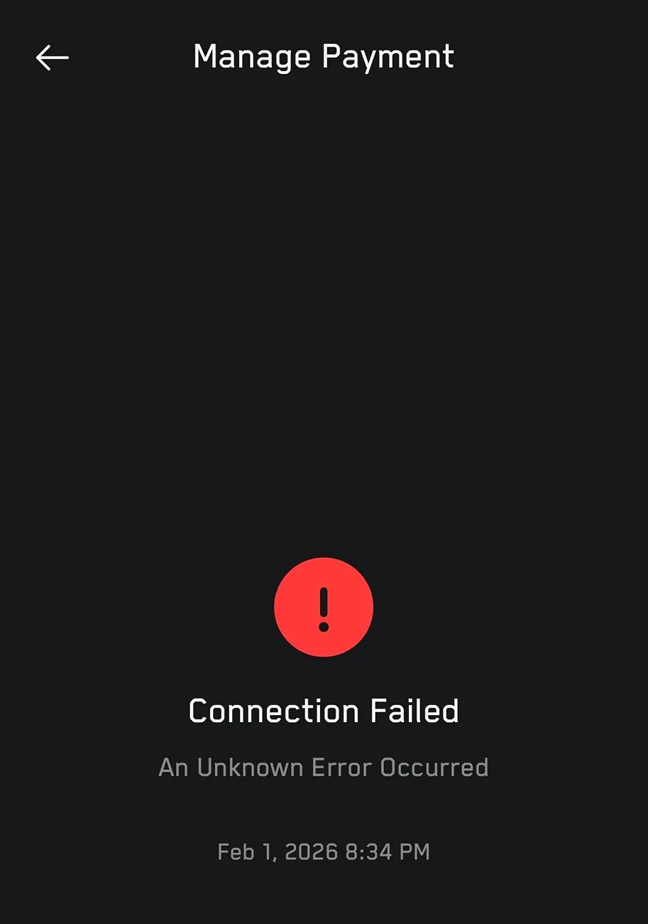 Tesla Cybertruck Anyone else having Tesla App issues? No pmt info, no chargers, no upgrades. IMG_7632