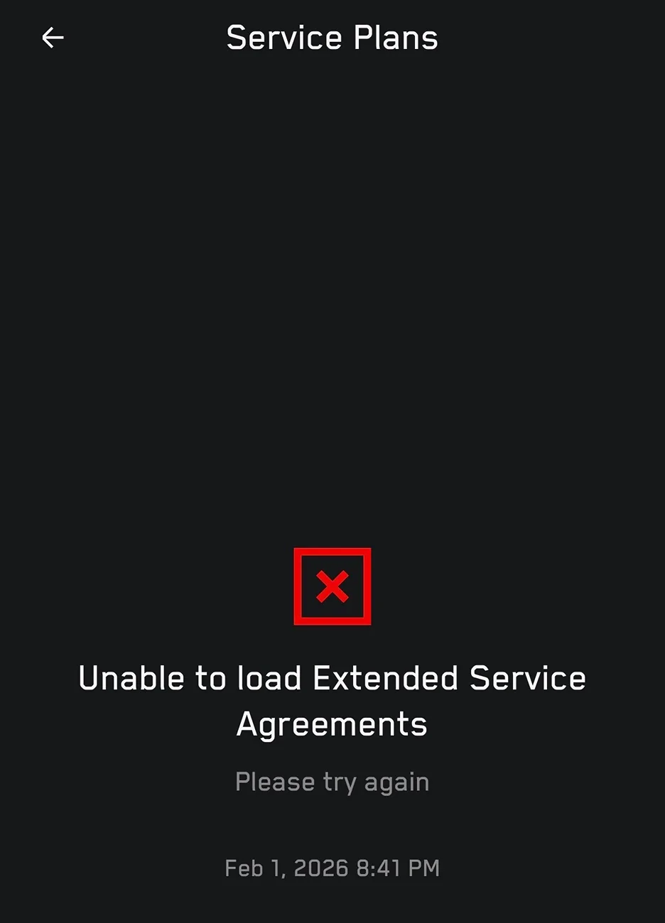 Tesla Cybertruck Anyone else having Tesla App issues? No pmt info, no chargers, no upgrades. IMG_7637