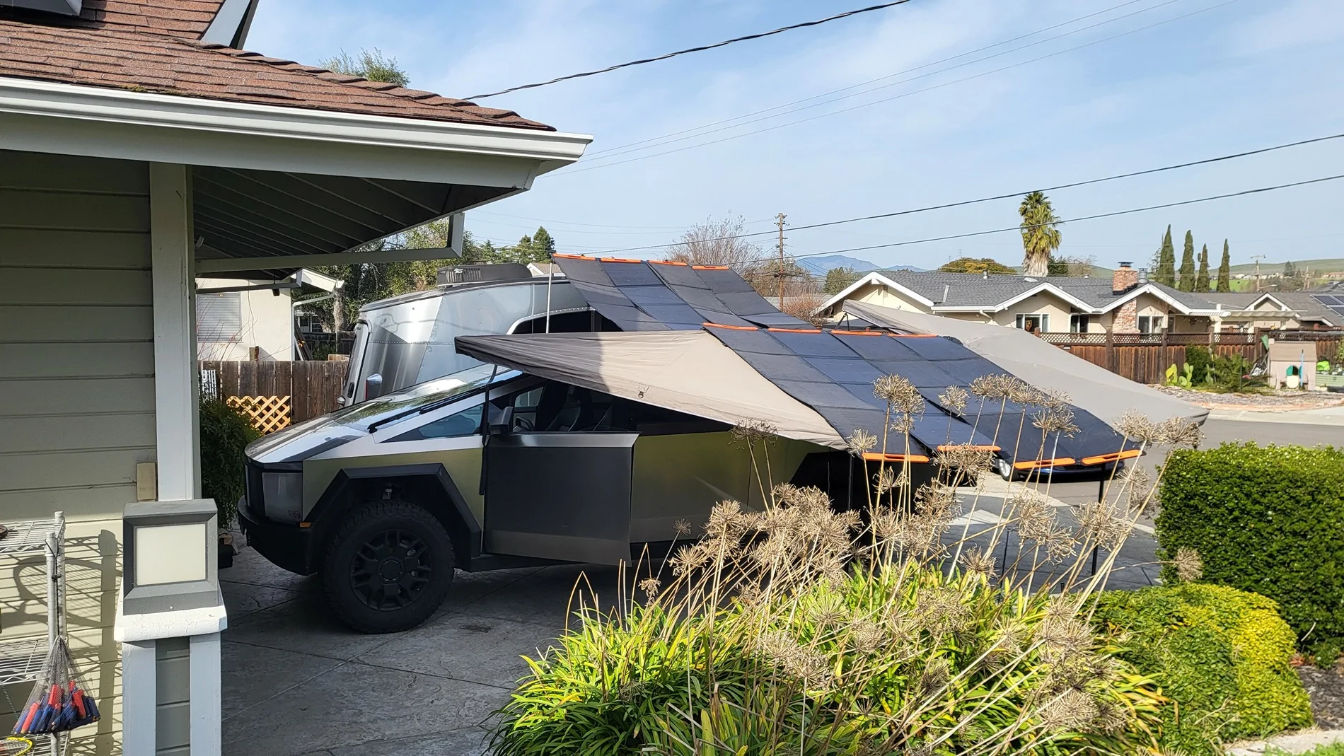 Tesla Cybertruck Leaving country for 10 days, charging / setting ideas? 20260131_135403