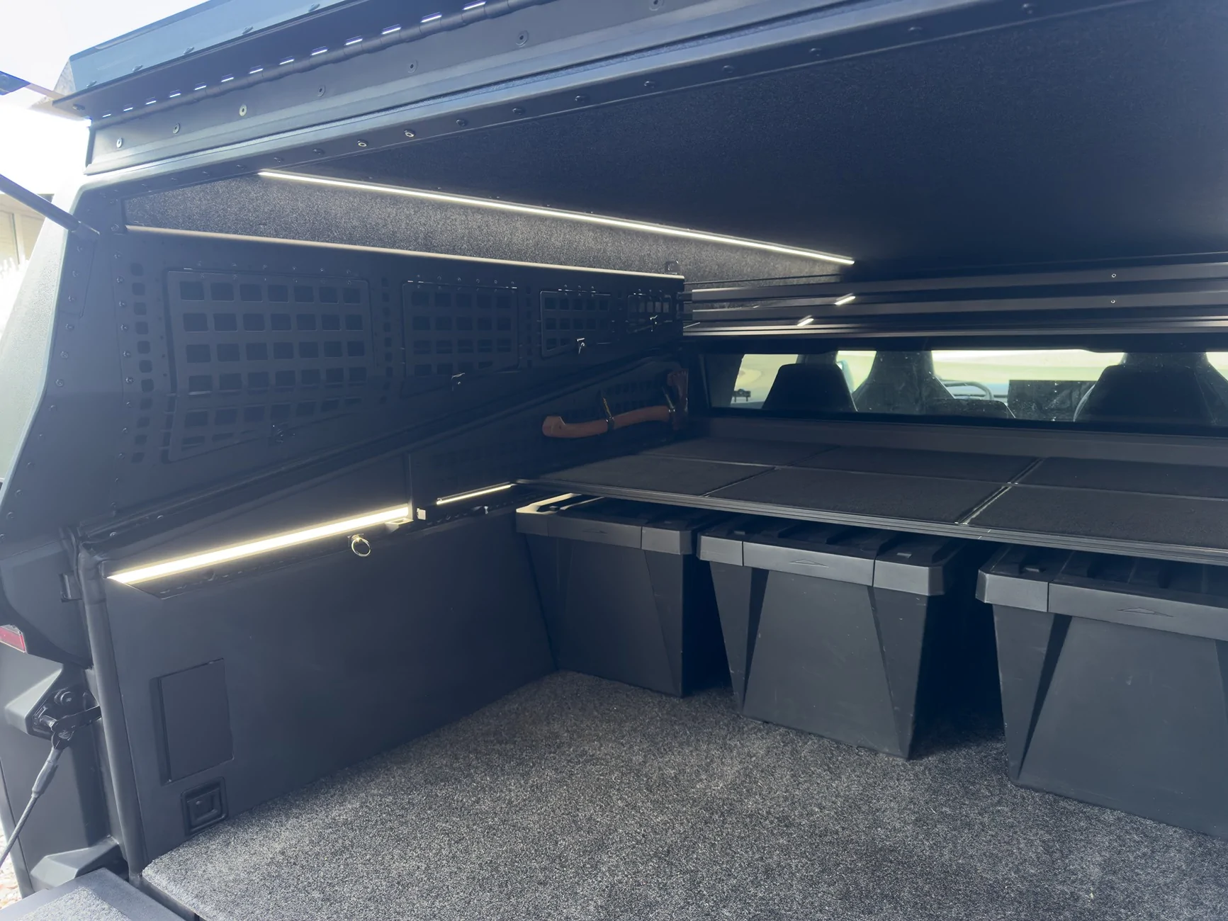 Tesla Cybertruck Space Campers The Cap "topper" ("camper shell"/"cap") installed Passport Photo-7