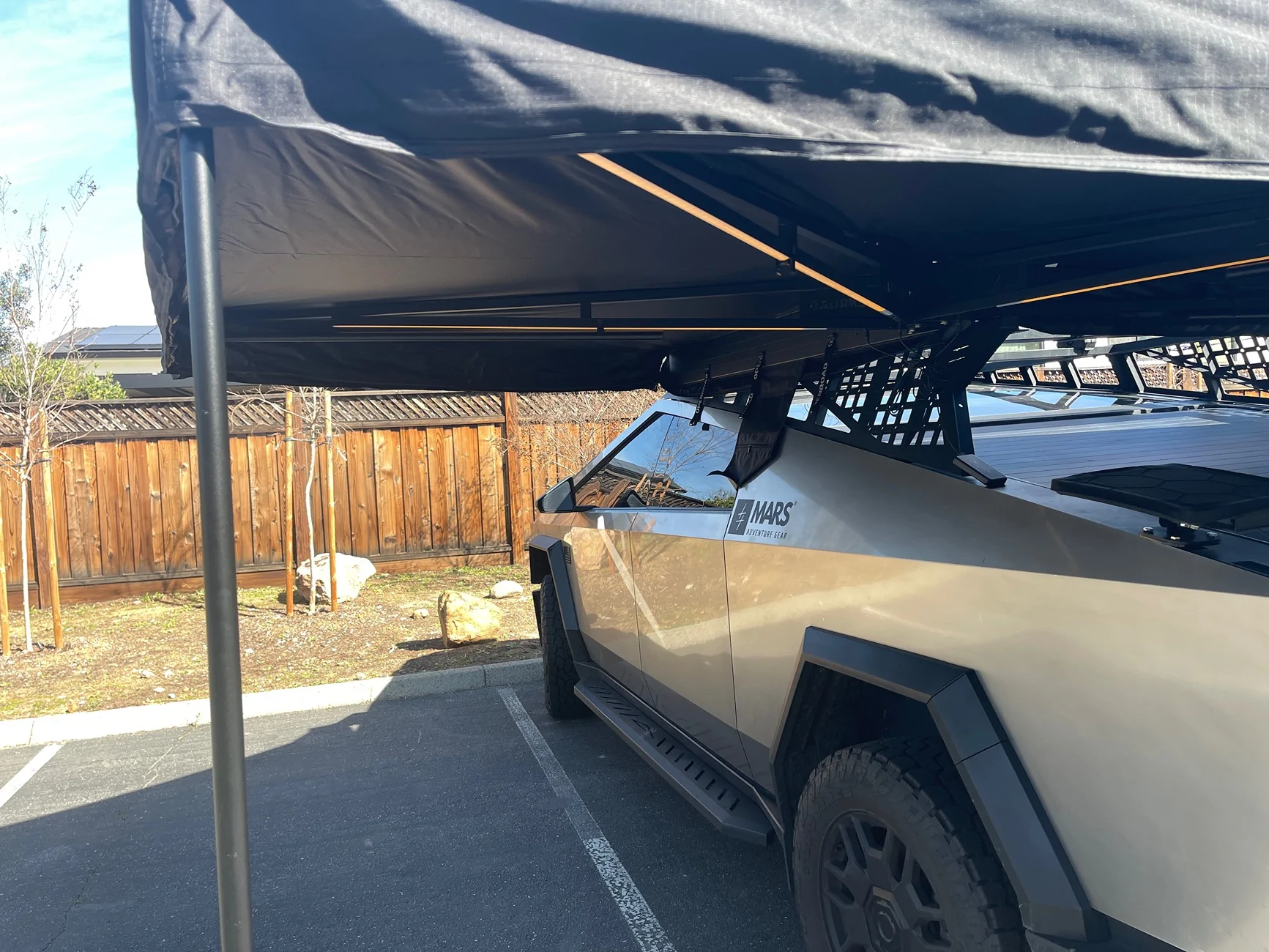 Tesla Cybertruck OpenRoad 270 Degree Awning IMG_3171