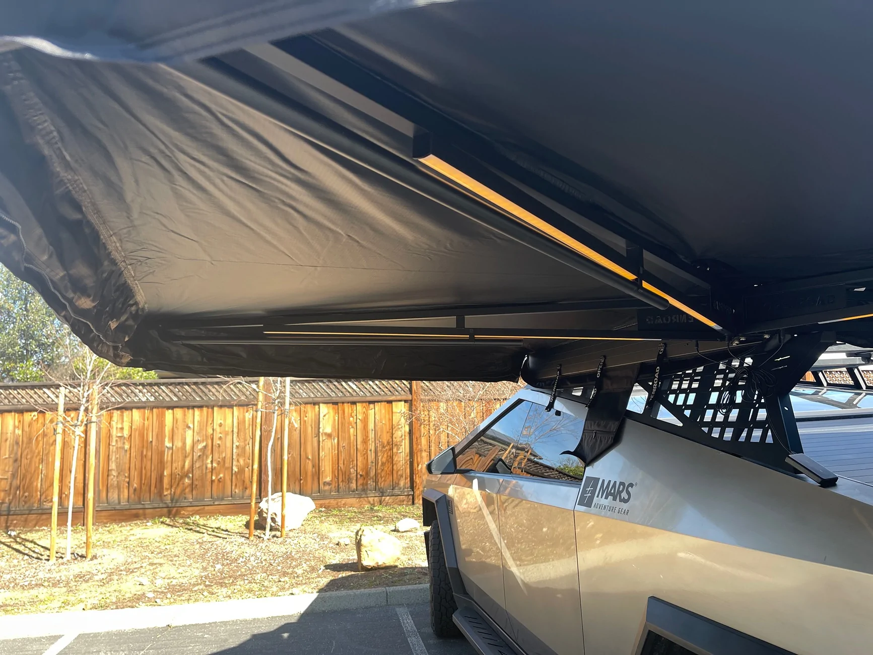 Tesla Cybertruck OpenRoad 270 Degree Awning IMG_3170