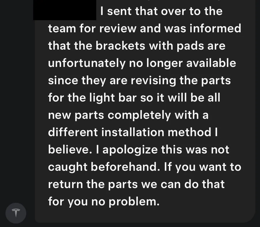Tesla Cybertruck Recall bulletin SB-25-90-001 Off Road Lightbar fix - new version with bracket 1770686119480-o3