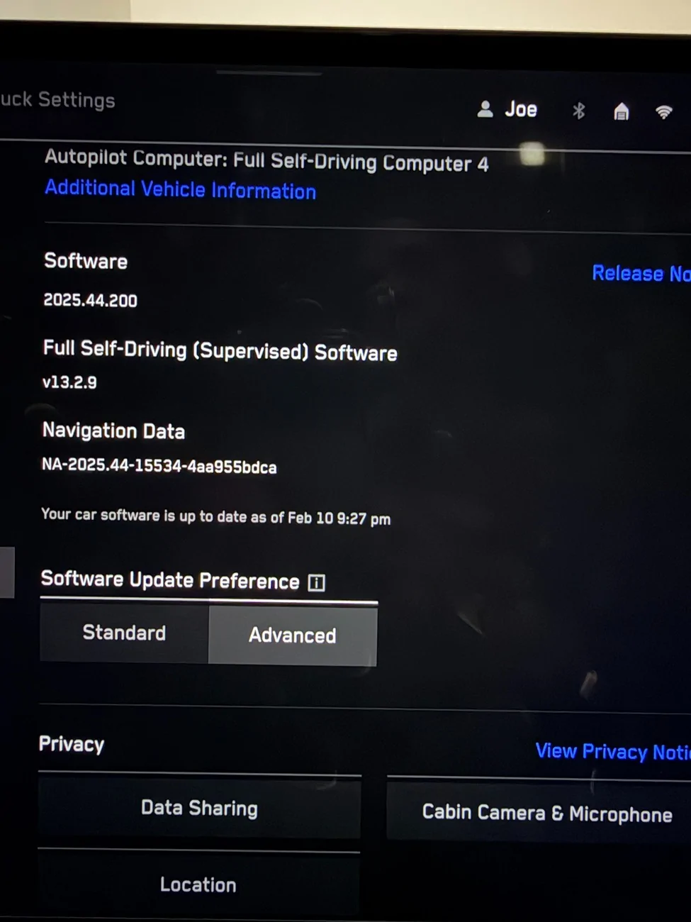 Tesla Cybertruck Has anyone with a 2026 CT delivered with FSD v13.2.9 been able to update to v14? Version
