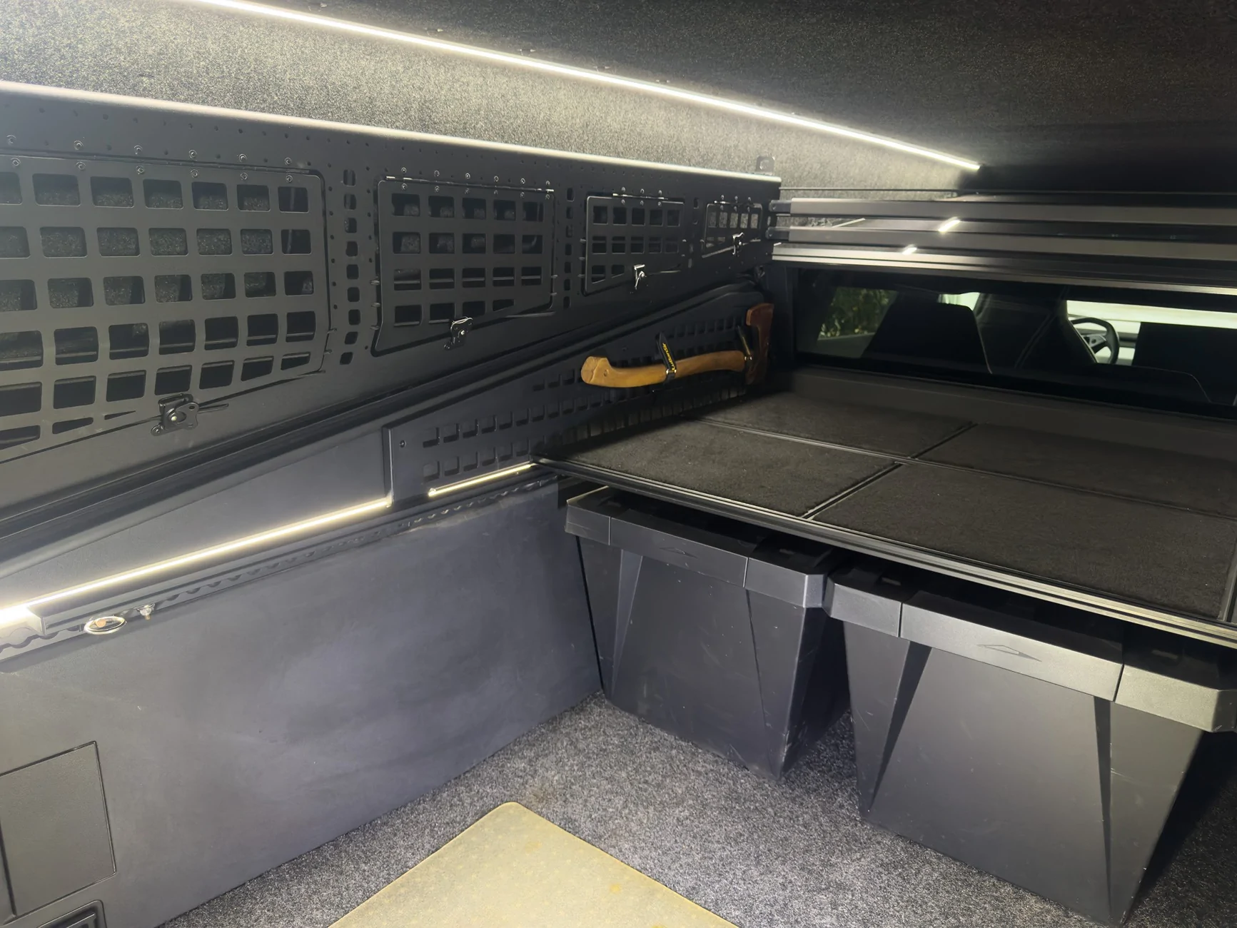 Tesla Cybertruck Space Campers The Cap "topper" ("camper shell"/"cap") installed Passport Photo