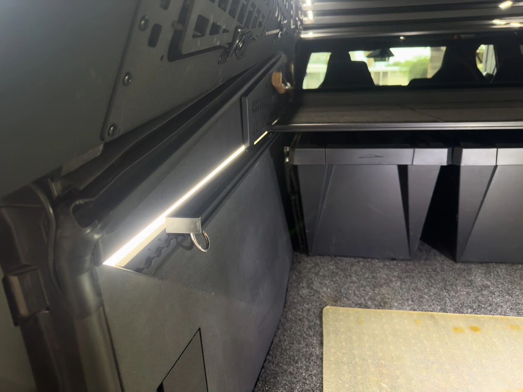 Tesla Cybertruck Space Campers The Cap "topper" ("camper shell"/"cap") installed Passport Photo-2