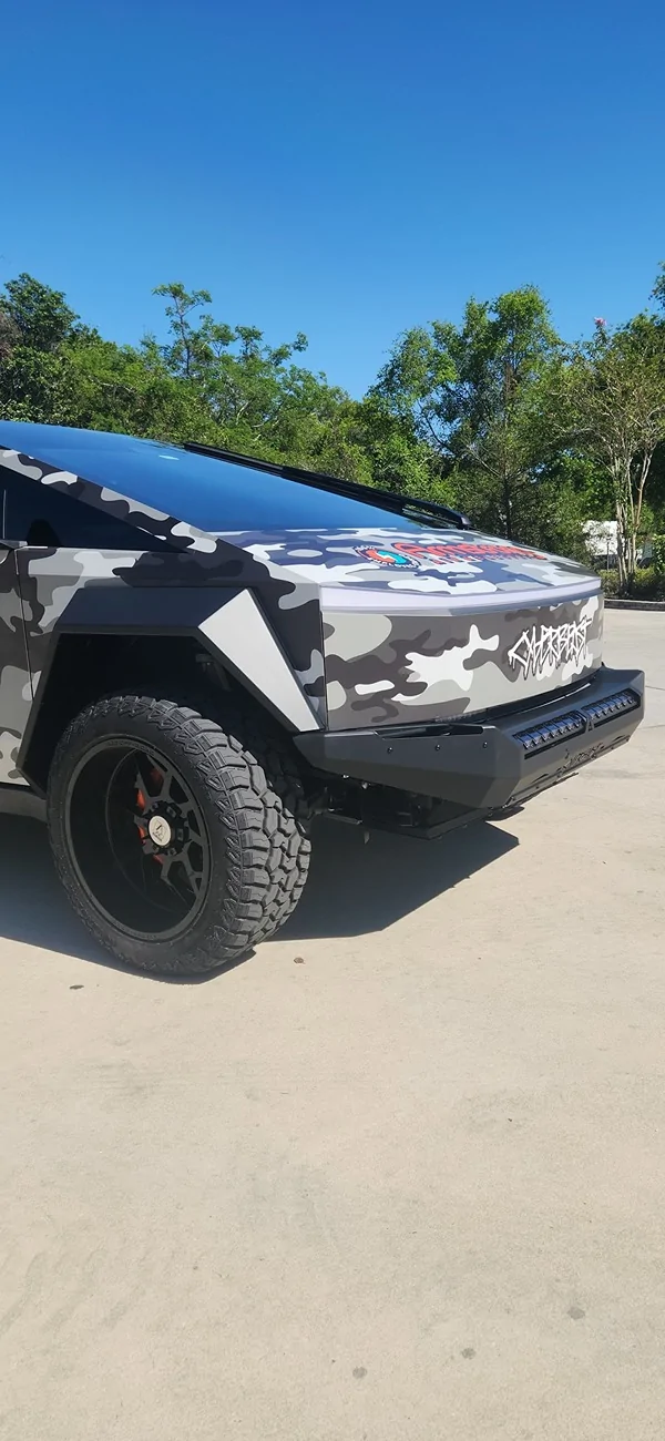 Tesla Cybertruck Aftermarket Front Bumper - Aegon - Cybertruck 495594661_122124816608665912_4469700078105398050_n