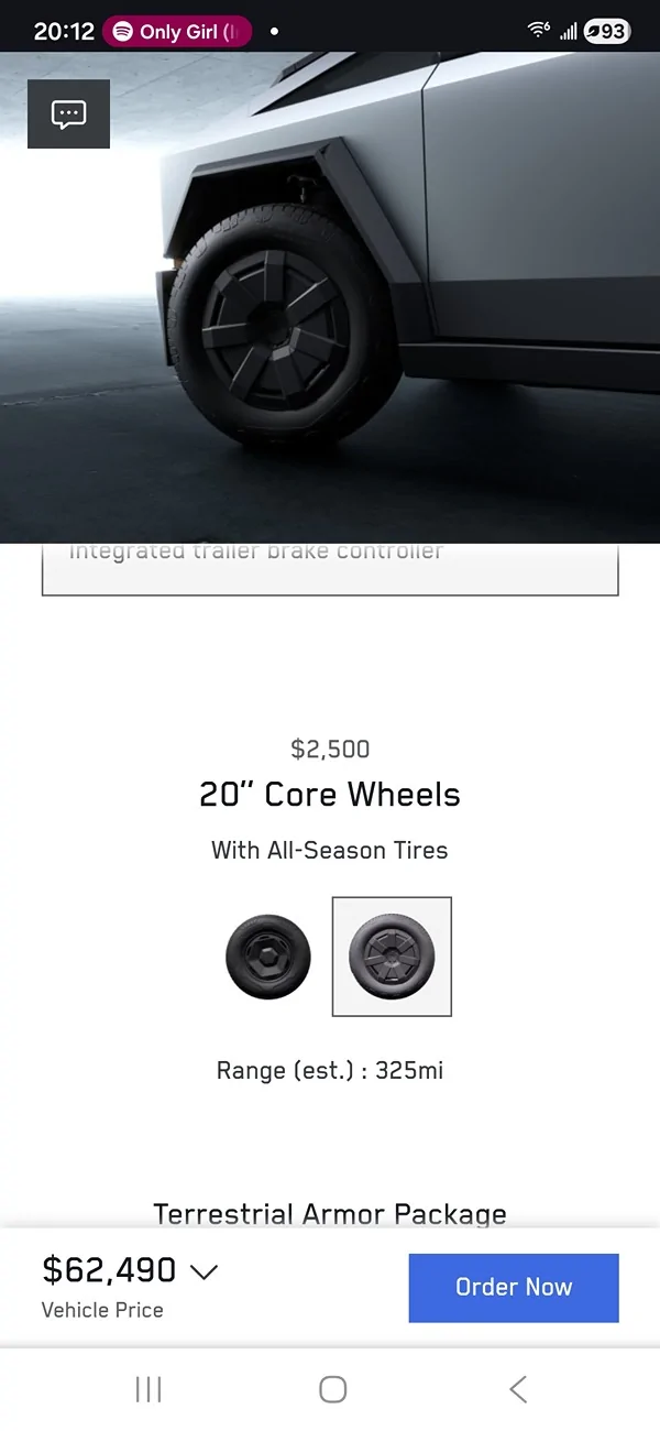 Tesla Cybertruck $59,990 Dual Motor AWD Cybertruck announced! (Estimated Delivery Date Now 2027!) Screenshot_20260219_201207_Chrom