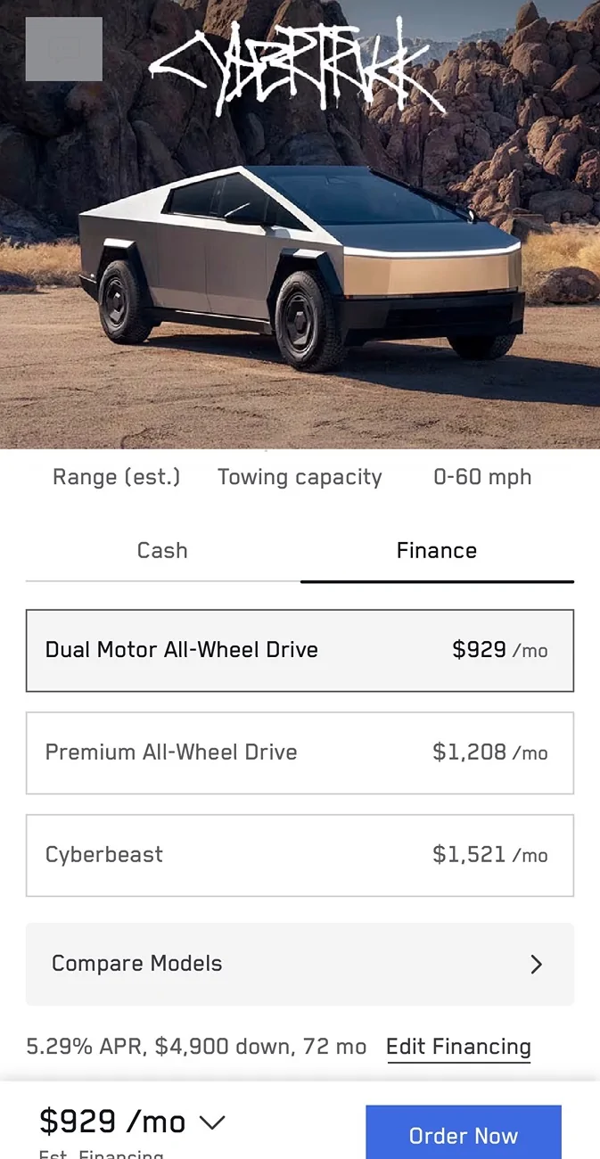 Tesla Cybertruck $59,990 Dual Motor AWD Cybertruck announced! (Estimated Delivery Date Now 2027!) IMG_1211