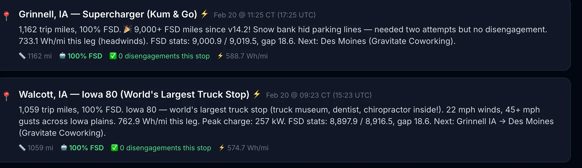 Tesla Cybertruck 🚀 My Cybertruck 100% FSD Fully Autonomous Coast to Coast Attempt — Atlantic City to Santa Monica (LIVE) - by browncowboy 1771707974722-vu