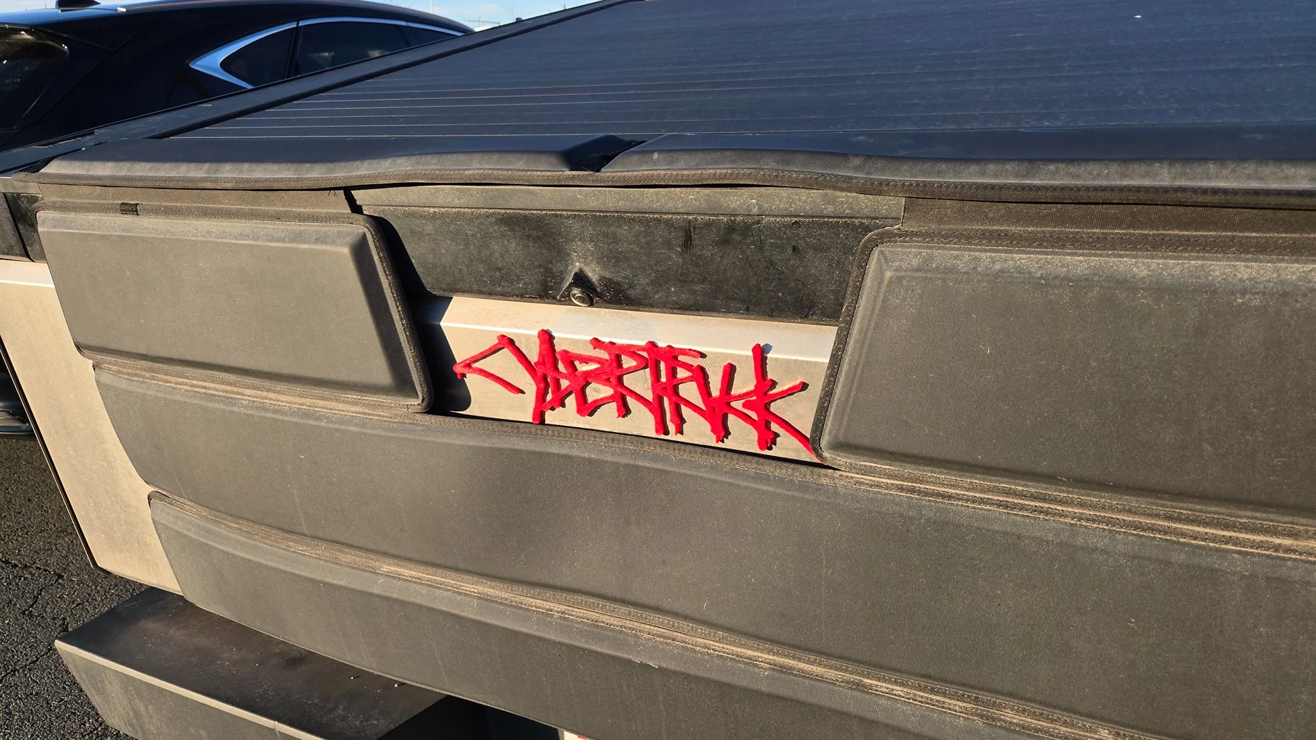 Tesla Cybertruck free 3d print file - magnetic Cybertruck graffiti logo 20260221_170436