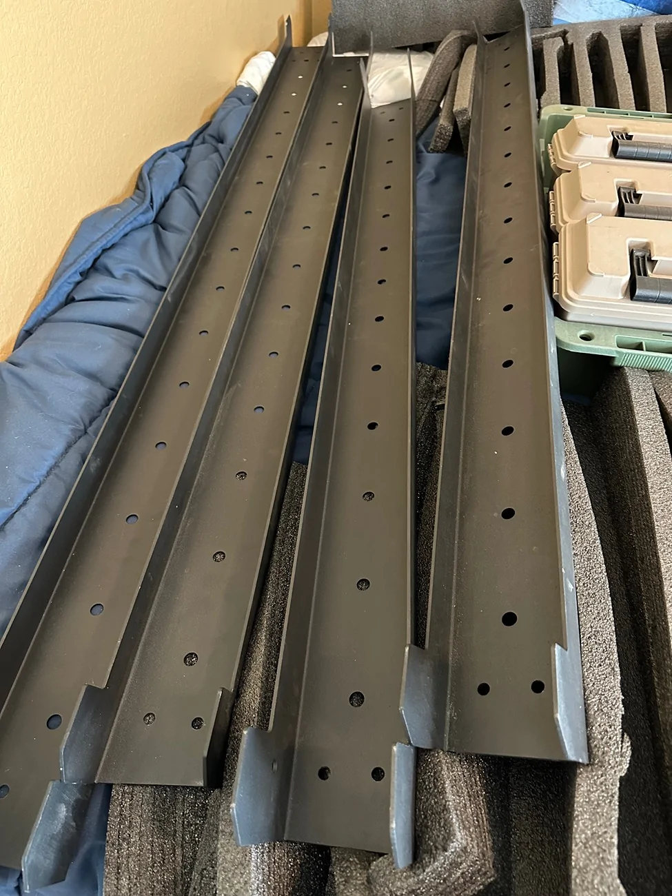 Tesla Cybertruck Unplugged Performance Heavy Duty Solid Steel Crossbars $250 Pick Up 85255 IMG_3848