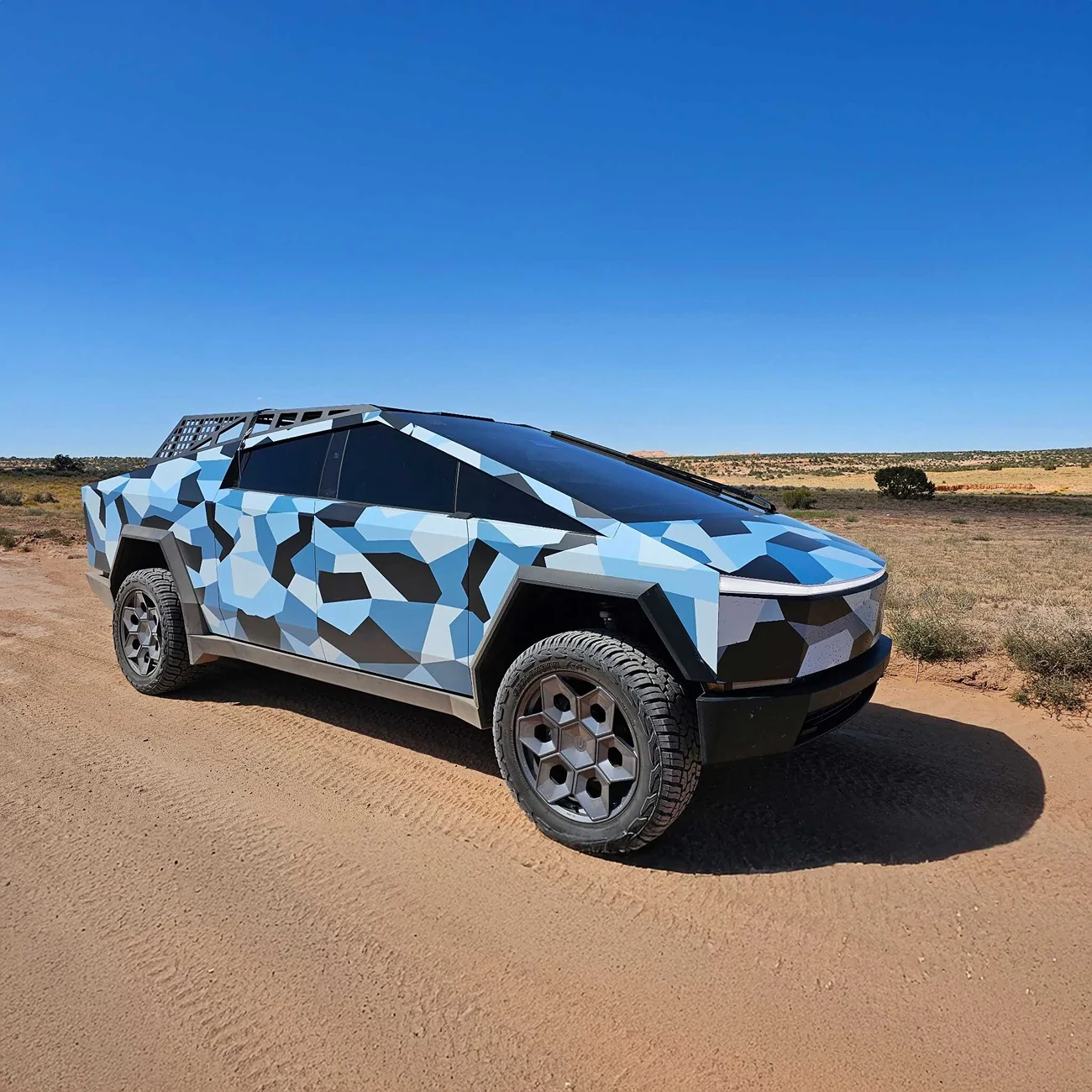Tesla Cybertruck Custom One-of-One Cybertruck Wraps Built Just for You -- by DIY Wrap Club / TESBROS custom-wrap-cybertruck-camo