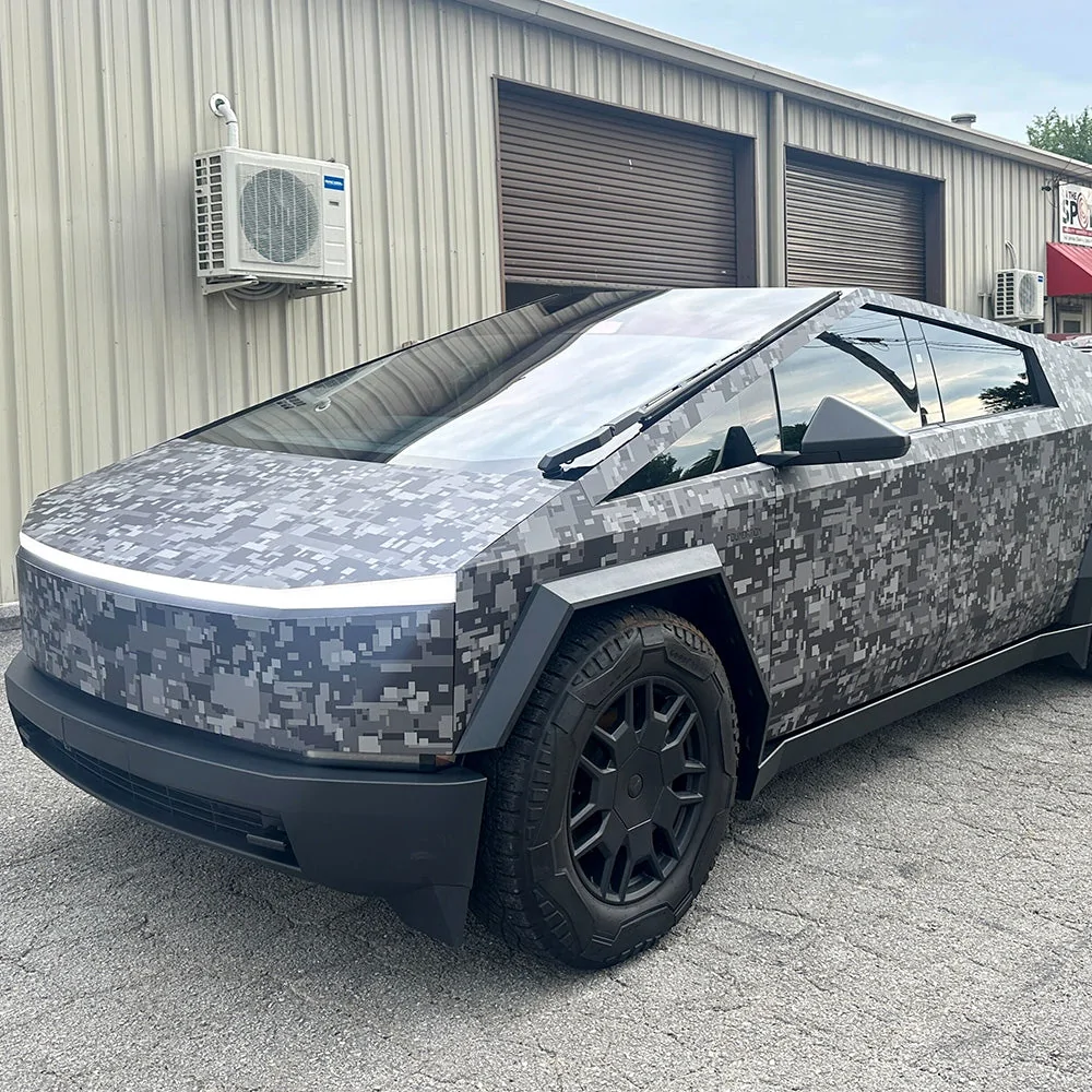 Tesla Cybertruck Custom One-of-One Cybertruck Wraps Built Just for You -- by DIY Wrap Club / TESBROS cybertruck-digital-camo