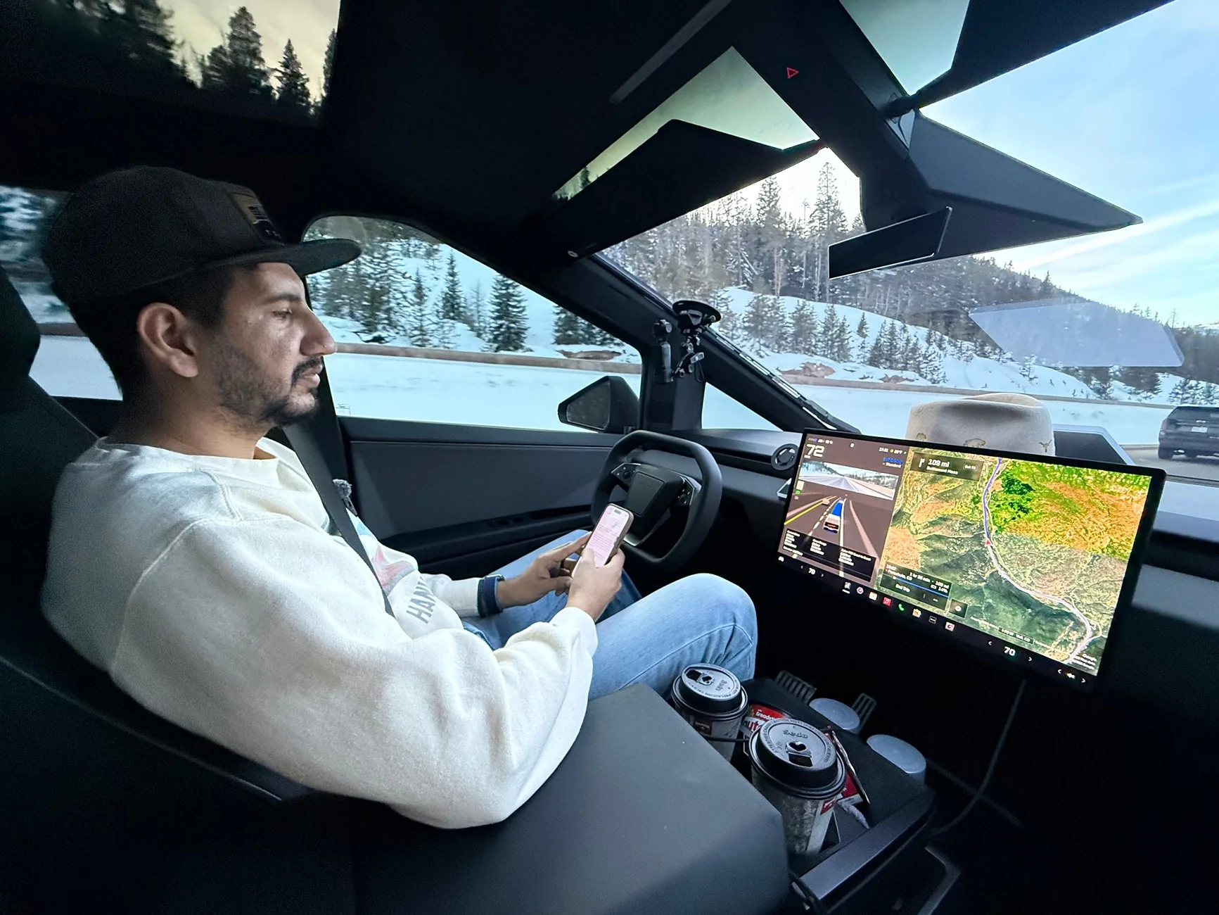 Tesla Cybertruck 🚀 My Cybertruck 100% FSD Fully Autonomous Coast to Coast Attempt — Atlantic City to Santa Monica (LIVE) - by browncowboy IMG_5522