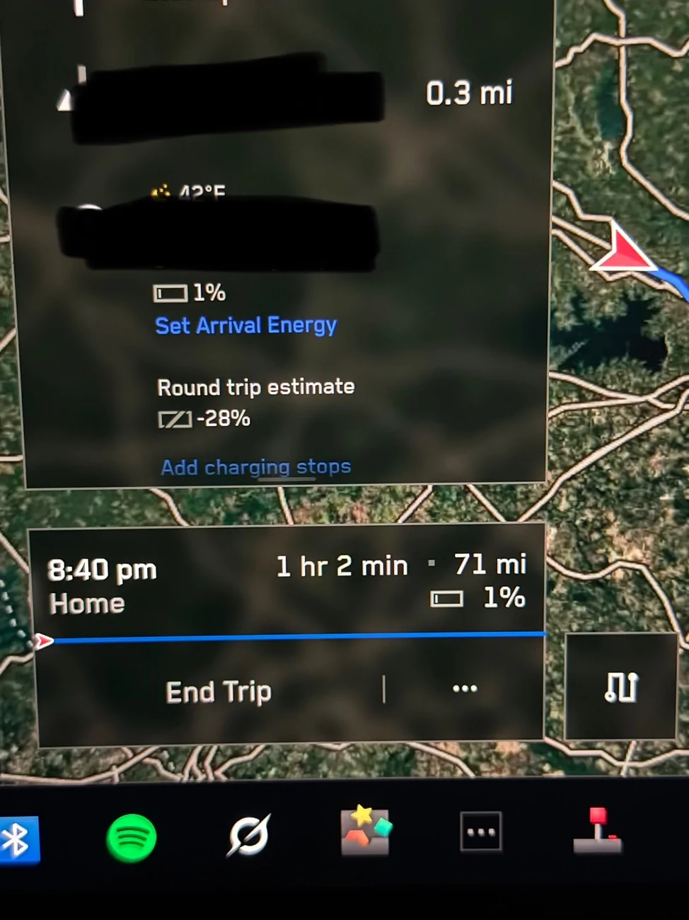 Tesla Cybertruck Destination remaining charge WAY off?? IMG_2539