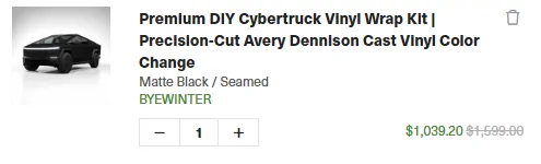 Tesla Cybertruck Crazy Good Deals on DIY Cybertruck Wrap Kits (from DIY Wrap Club / TESBROS) 1771881741320-tm