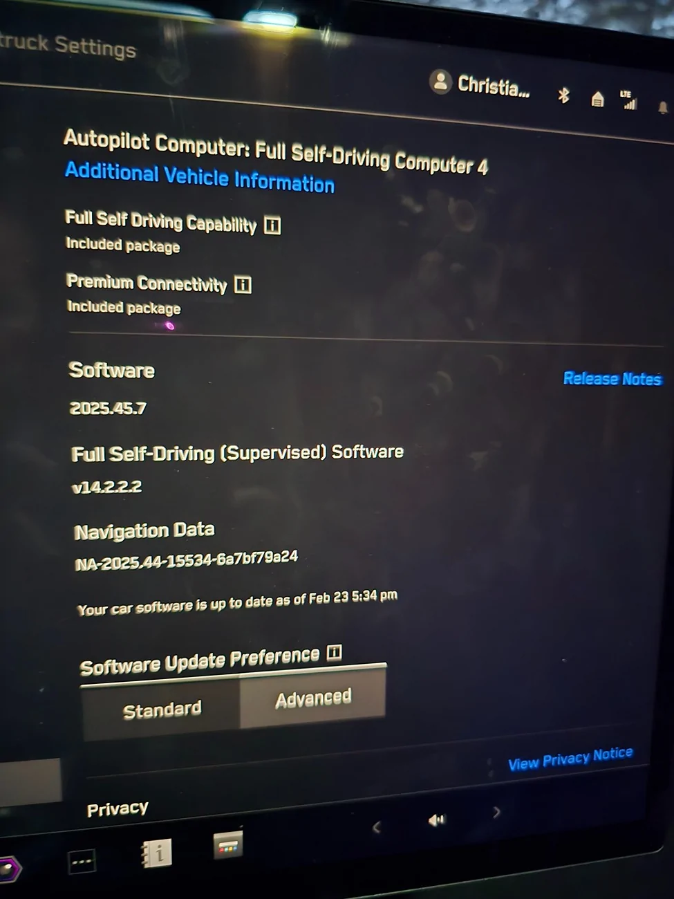 Tesla Cybertruck Software update hiatus 20260223_184356