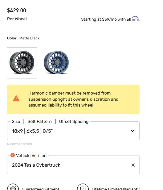 Tesla Cybertruck What is the model of those R18 wheels? Captur