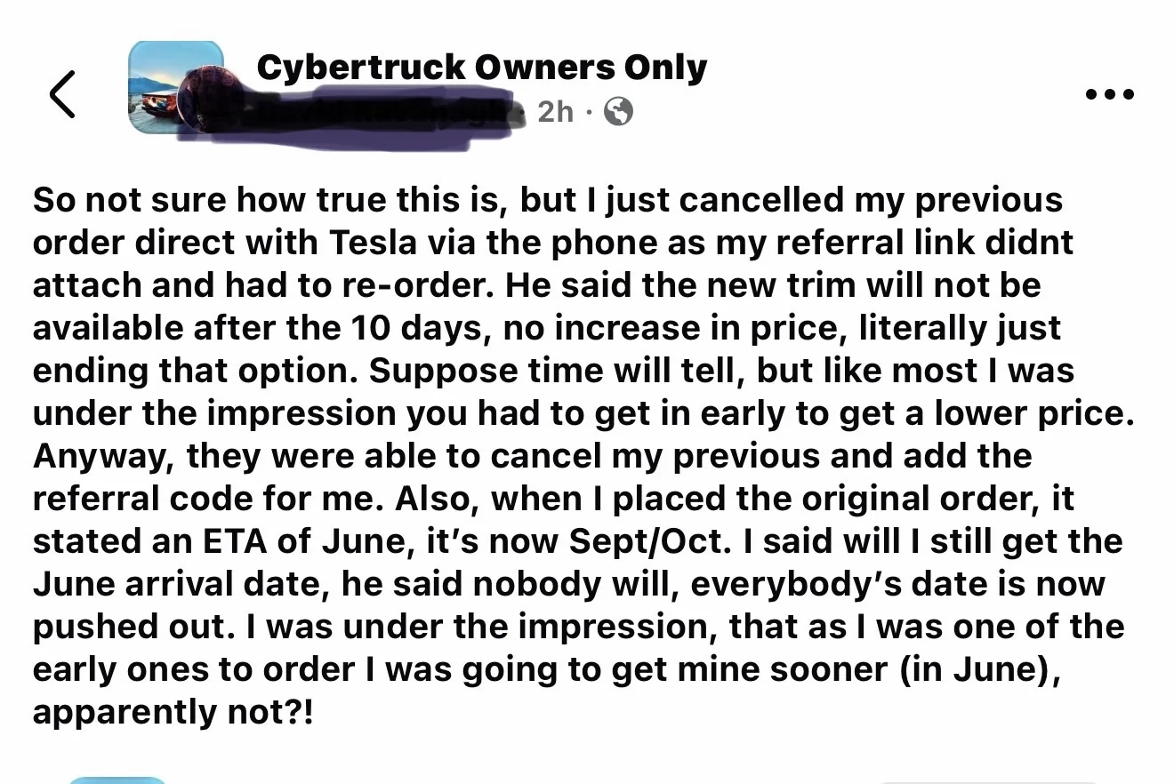 Tesla Cybertruck No one will receive Dual Motor AWD until Oct now? IMG_0173