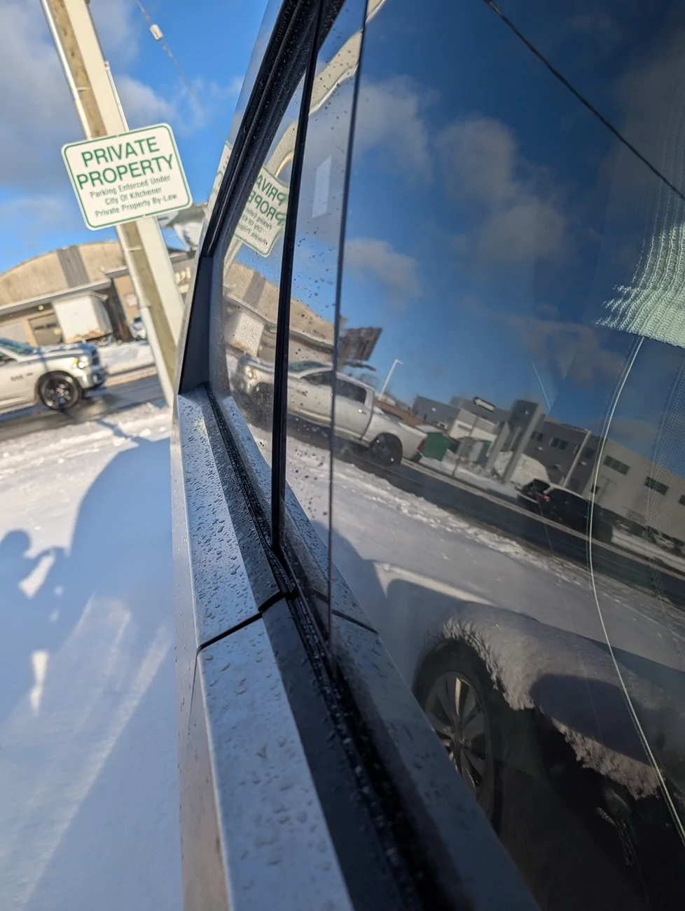 Tesla Cybertruck Leaky Window Seals PXL_20241205_143447100