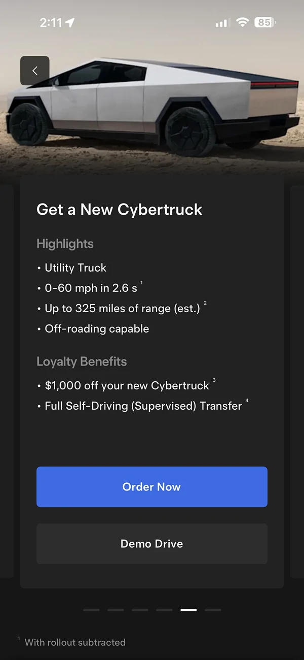Tesla Cybertruck [UPDATE: NO LONGER APPLIES] Cybertrucks ordered by 3/31/26 qualify for FSD transfer (confirmed) IMG_6164