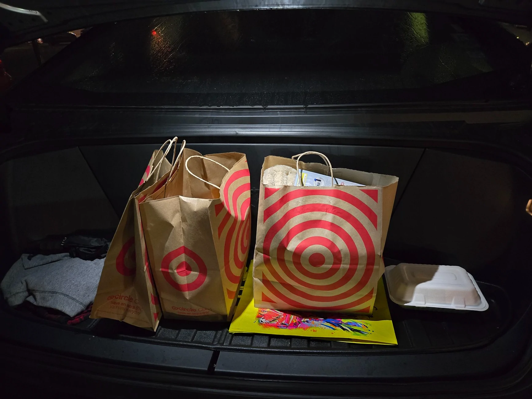 Tesla Cybertruck Carrying a Few Things on the Floor Behind the Drivers Seat 20260303_185531