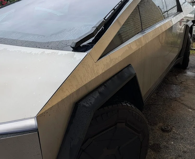 Tesla Cybertruck FOR SALE: Mirror delete covers, set of 2 covers intalled 2