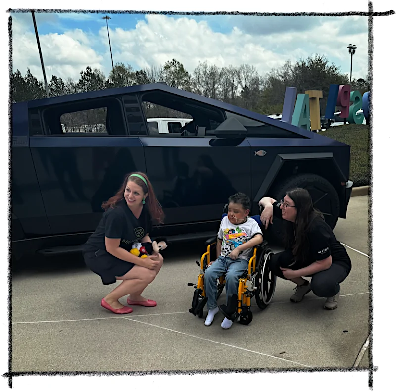 Tesla Cybertruck A Dream Ryde - with Reverence (One Boy's Last Ride Wish) dreamrydes