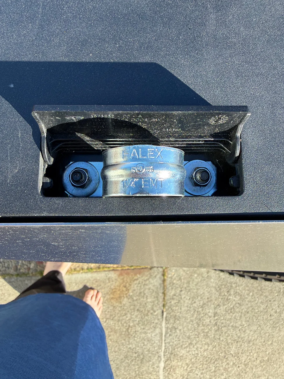 Tesla Cybertruck Ghetto tie downs for roof rack attachment points To
