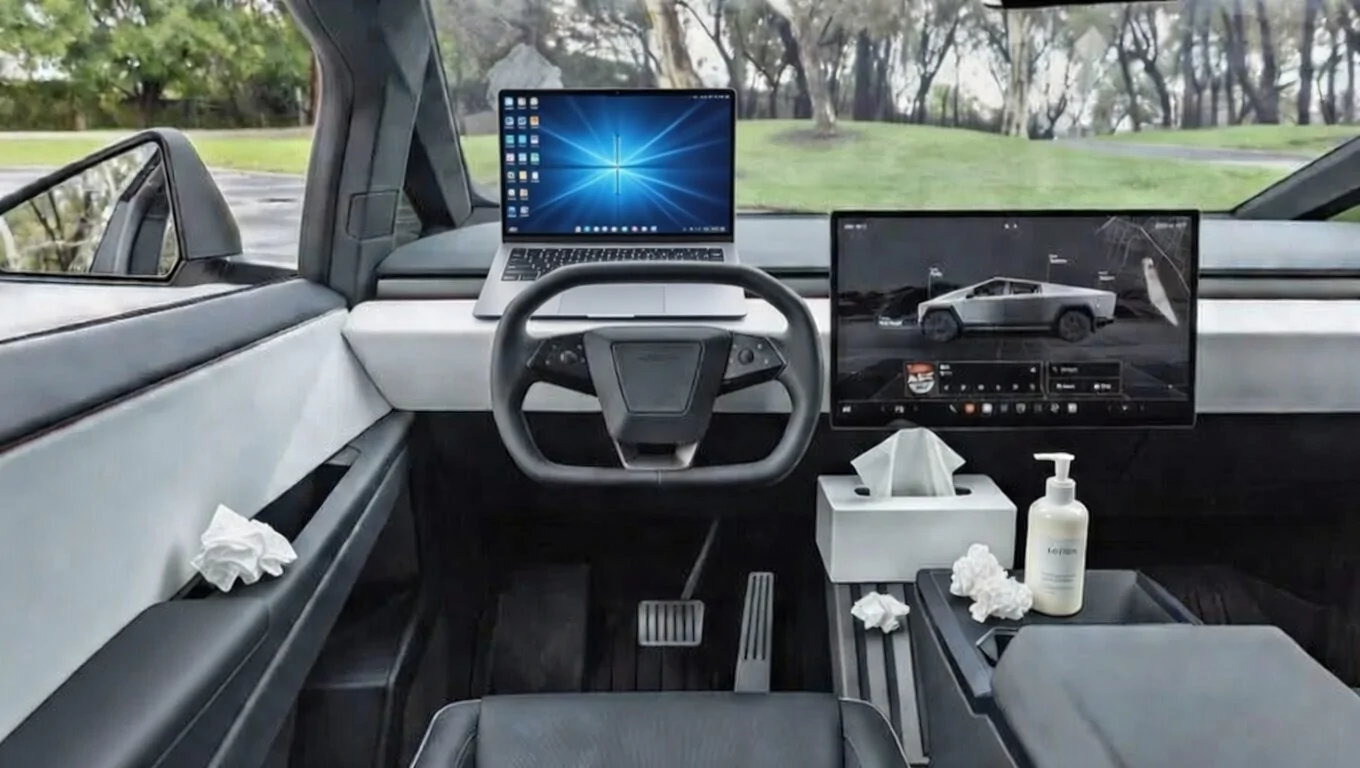Tesla Cybertruck Paper towels mount 1772906814180-fi