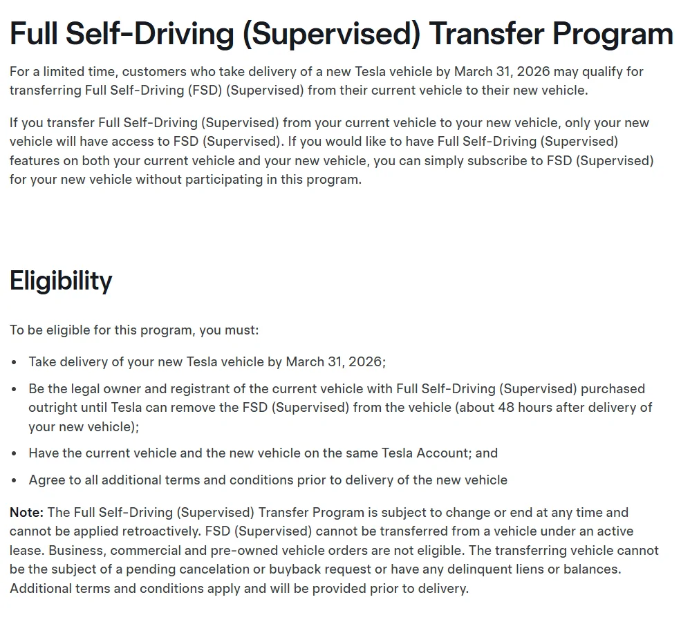 Tesla Cybertruck Foundation series FSD transferable? 1772911758113-nz