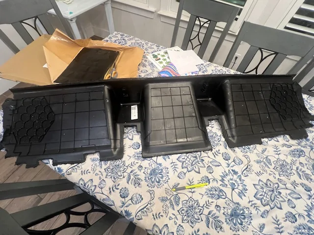 Tesla Cybertruck Simple Bass sound improvement using sound deadening material IMG_5784