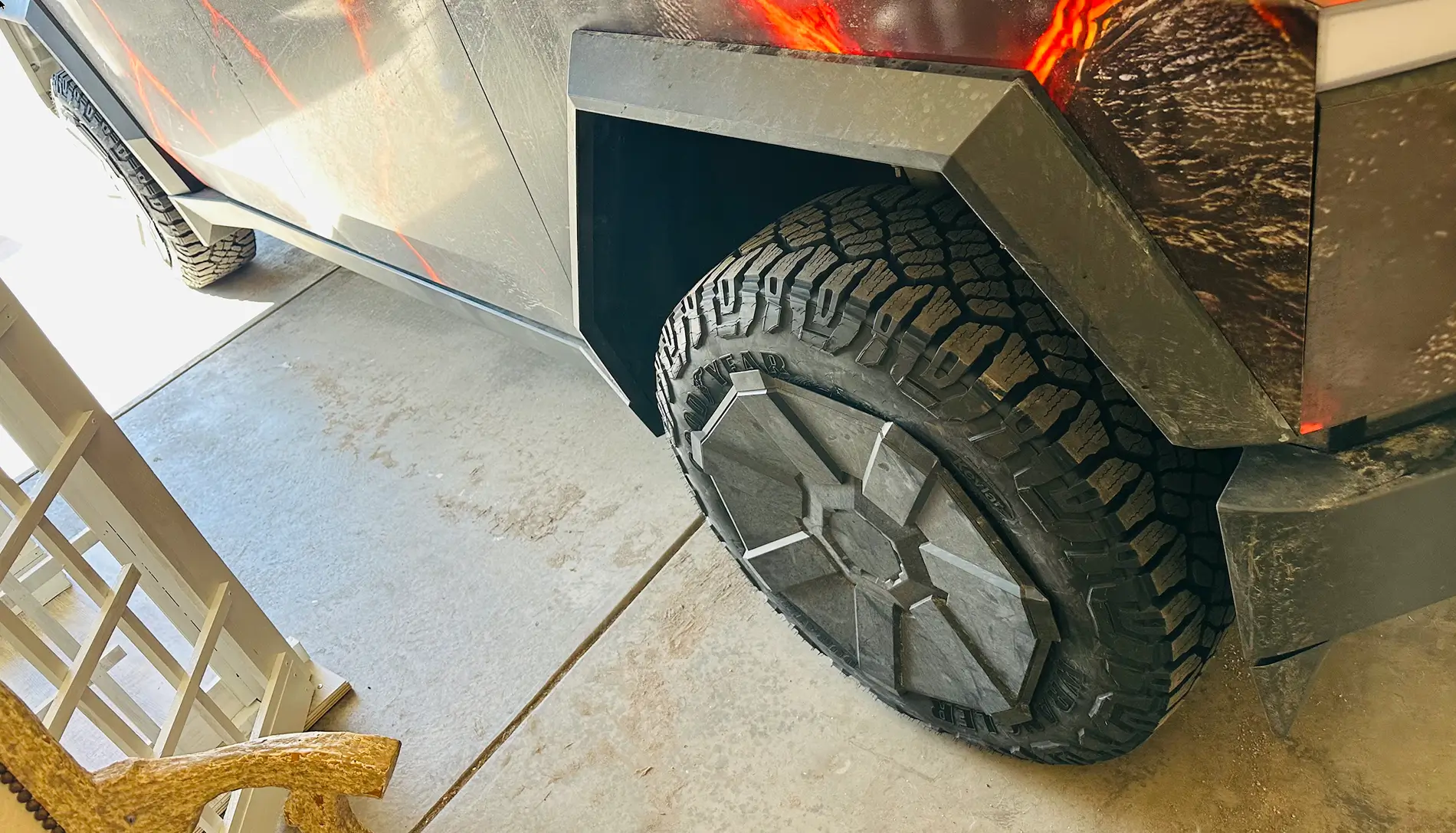 Tesla Cybertruck Tesla Winter Tire & Wheel Package Review Front right