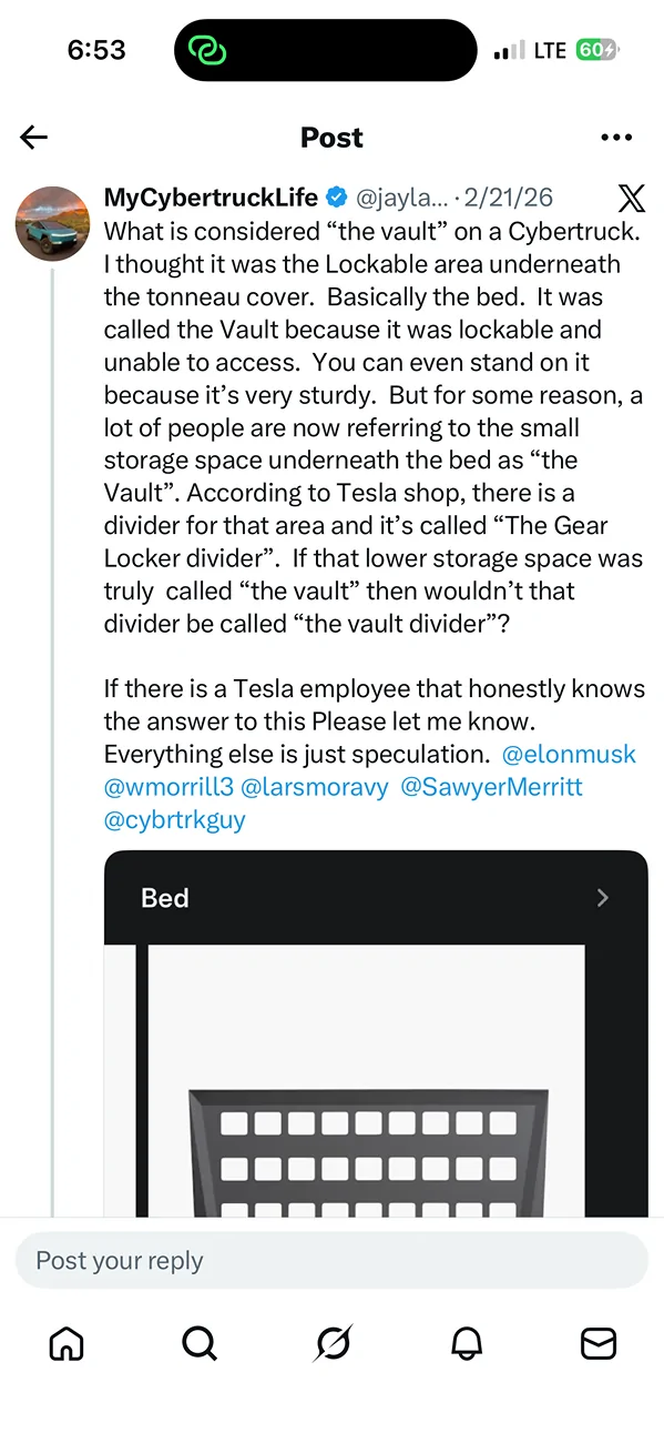 Tesla Cybertruck Type of tonneau bed cover for Dual Motor AWD trim? IMG_2892