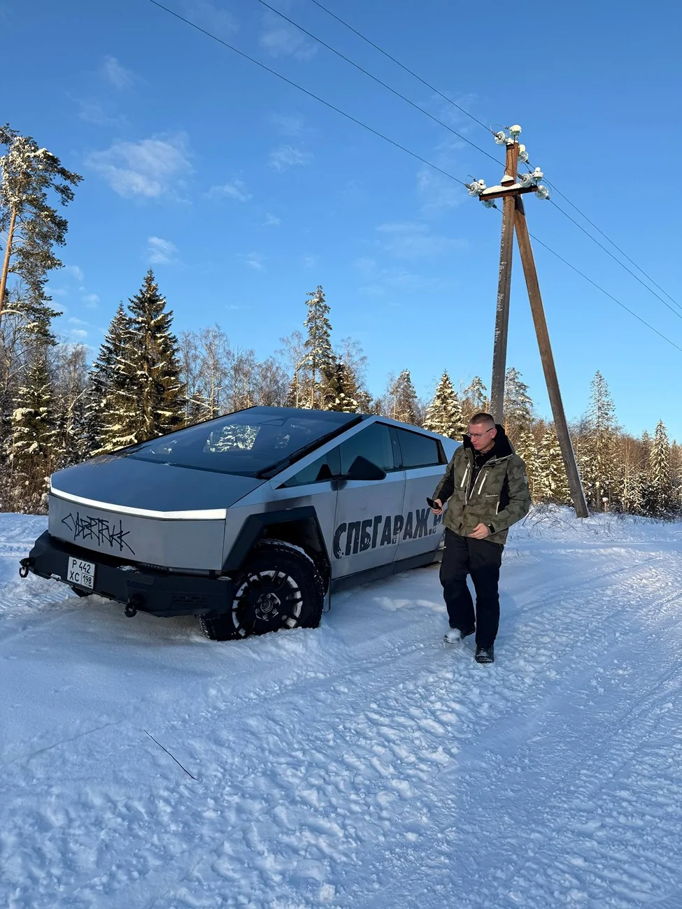 Tesla Cybertruck A winter trip to the forest at -23 degrees in the best truck! photo_2026-03-12_17-03-30