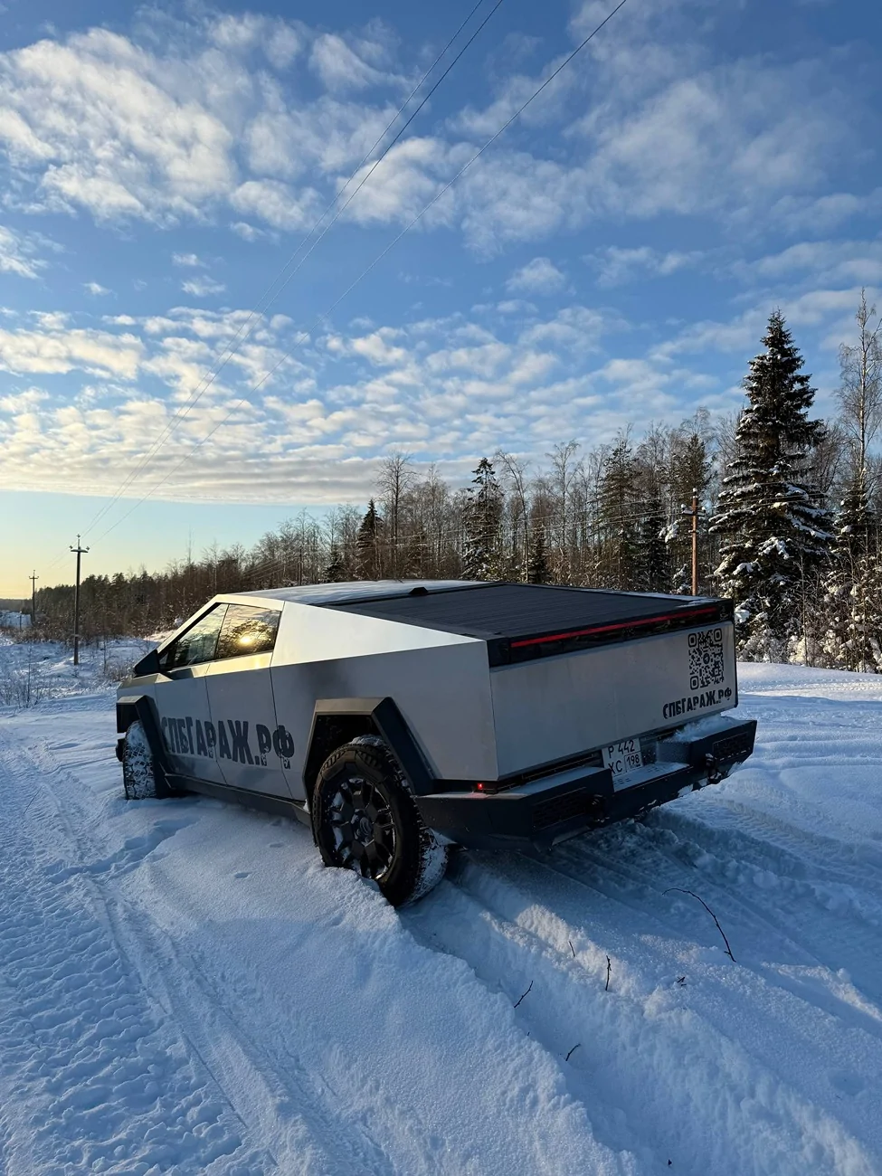 Tesla Cybertruck A winter trip to the forest at -23 degrees in the best truck! photo_2026-03-12_16-55-09