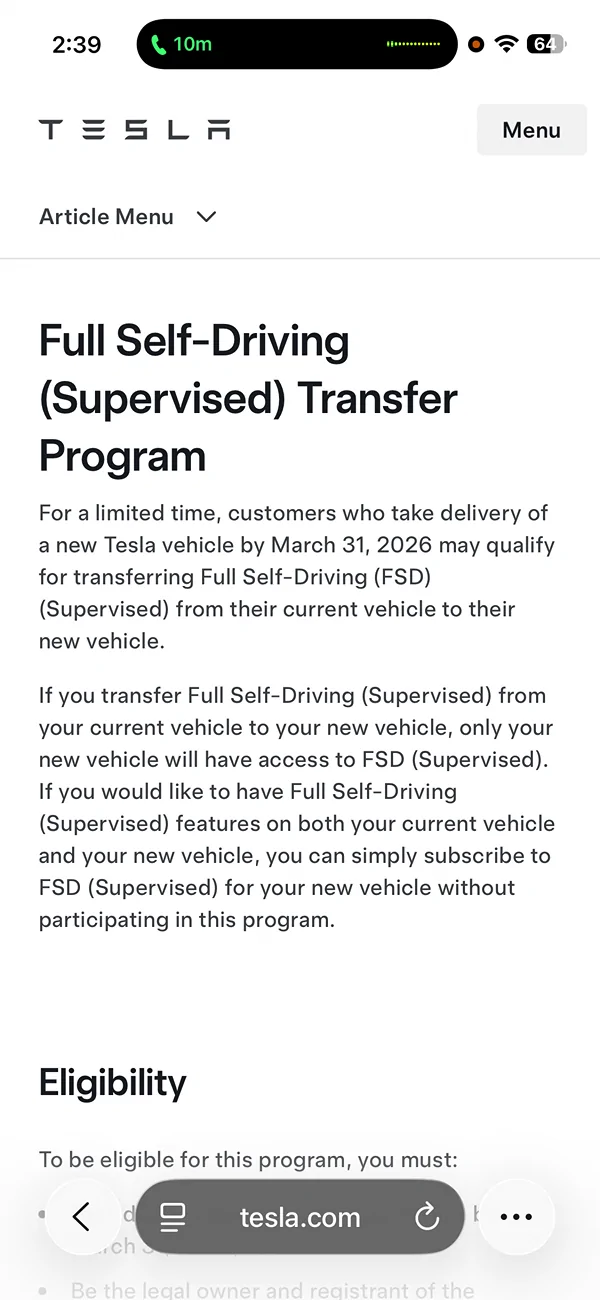 Tesla Cybertruck [UPDATE: NO LONGER APPLIES] Cybertrucks ordered by 3/31/26 qualify for FSD transfer (confirmed) IMG_6189