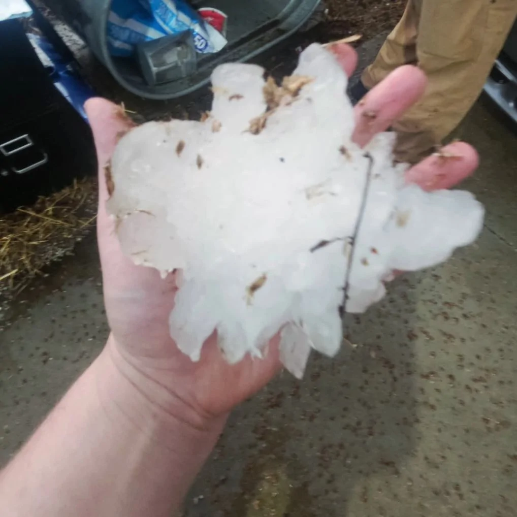 Tesla Cybertruck Hail storm (2"-3") survival results. image000001
