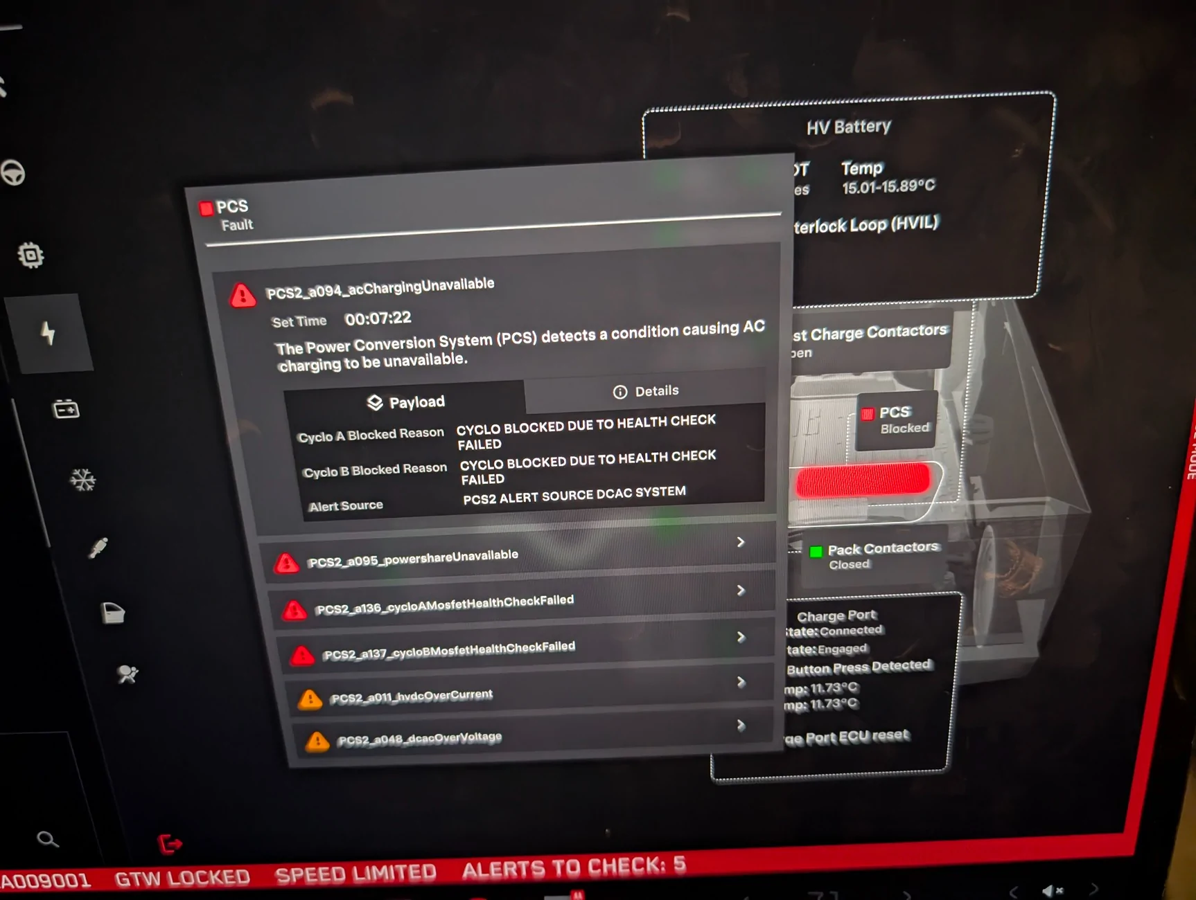 Tesla Cybertruck PCS Failure - Can’t charge at all PXL_20260314_051331004