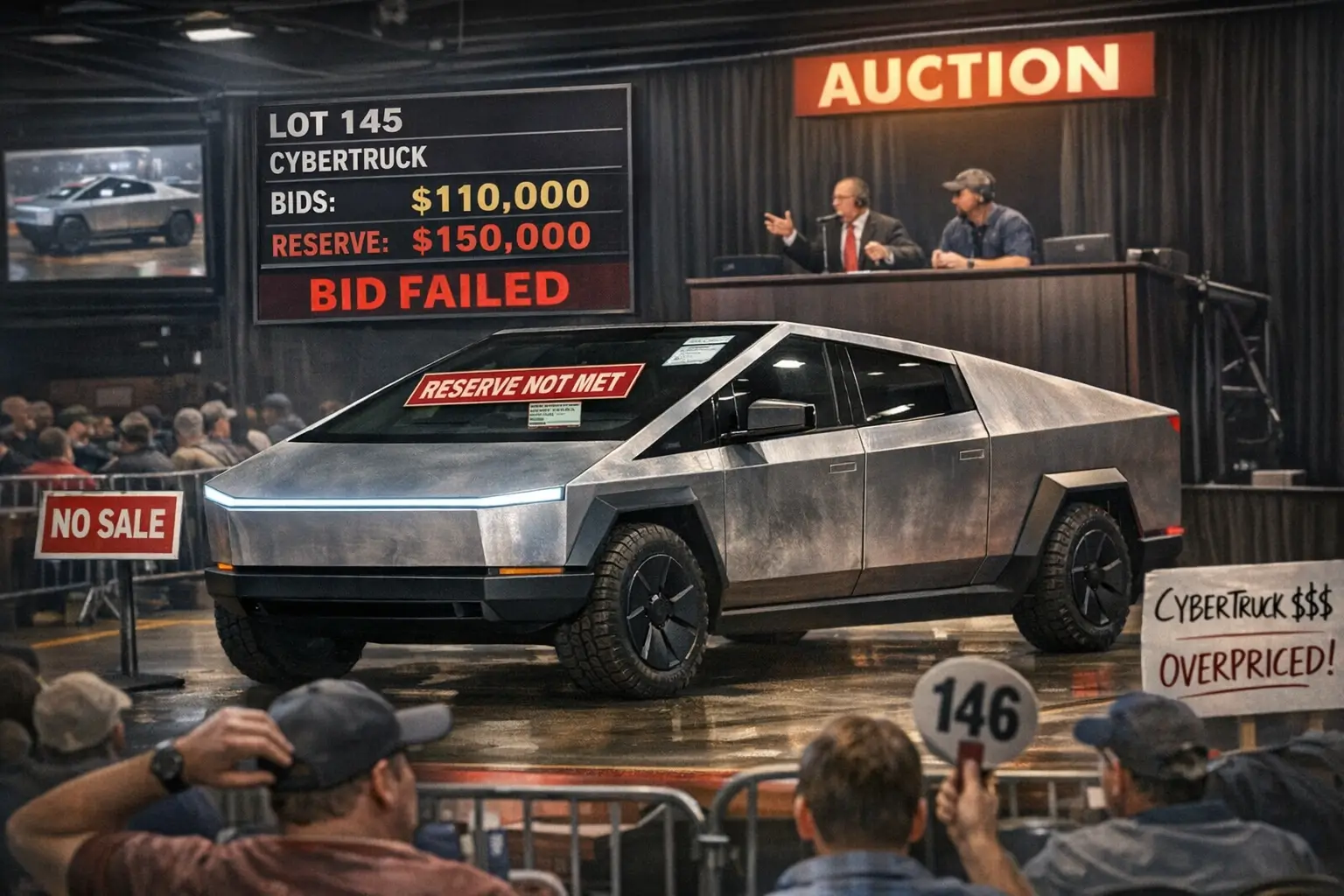 Tesla Cybertruck First RWD Cybertruck on Cars and Bids Auction. What do you think its worth? IMG_1788