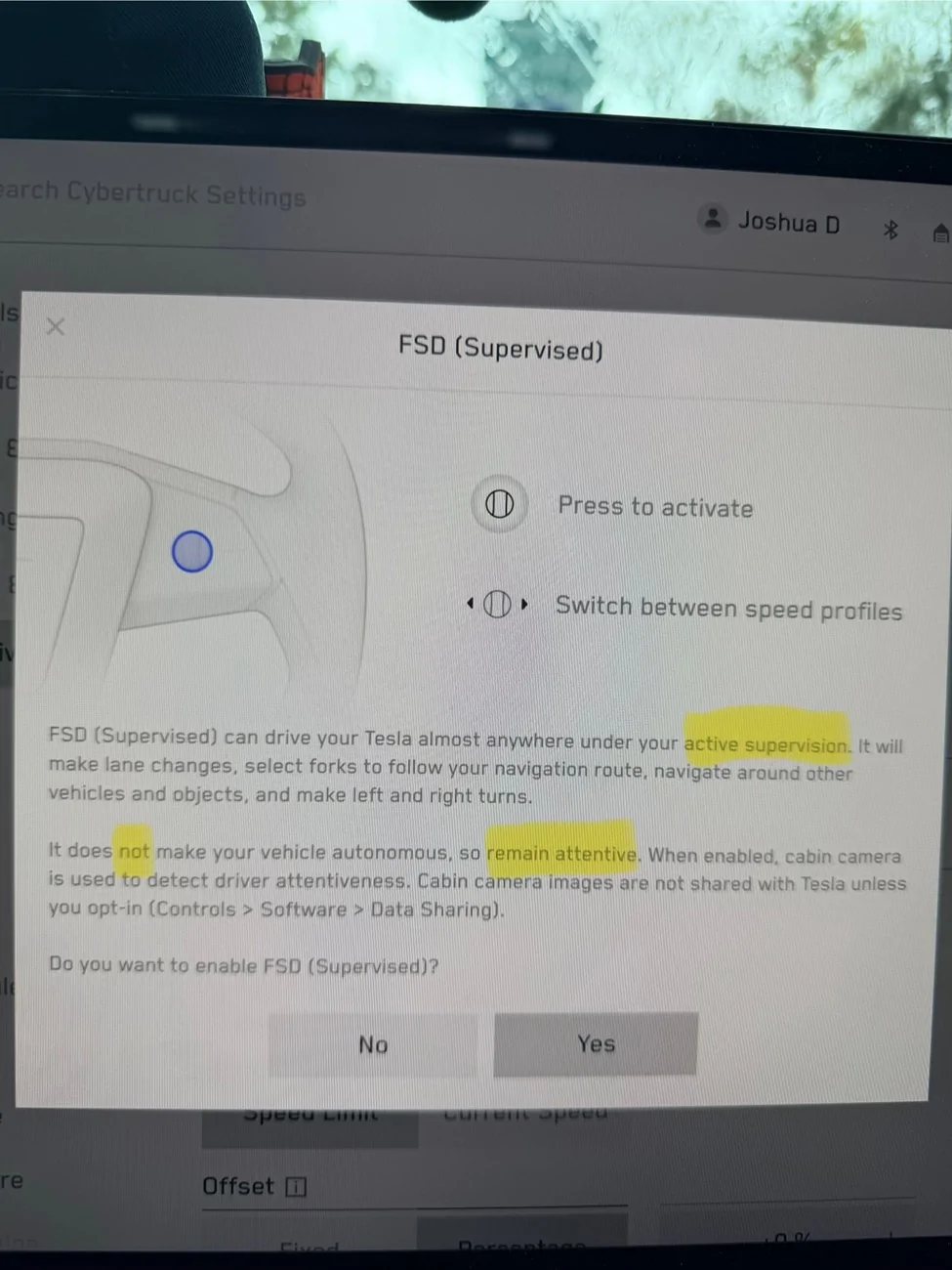 Tesla Cybertruck Houston FSD accident on bridge lawsuit IMG_1213
