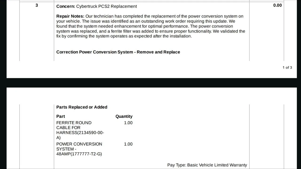 Tesla Cybertruck PCS Failure - Can’t charge at all photo_2026-03-18 17.15.55