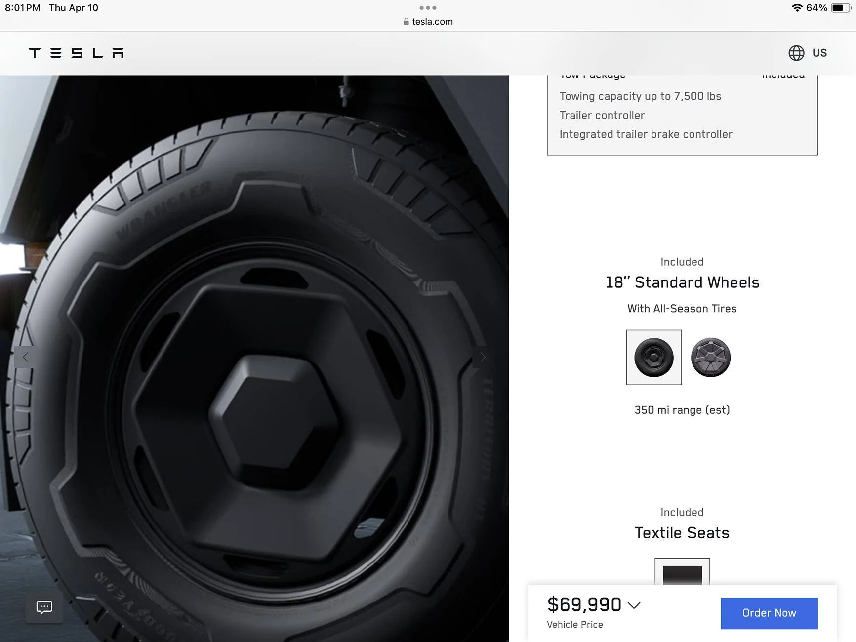 Tesla Cybertruck 18” Standard Wheel Cover Options 🤷‍♂️ IMG_0480