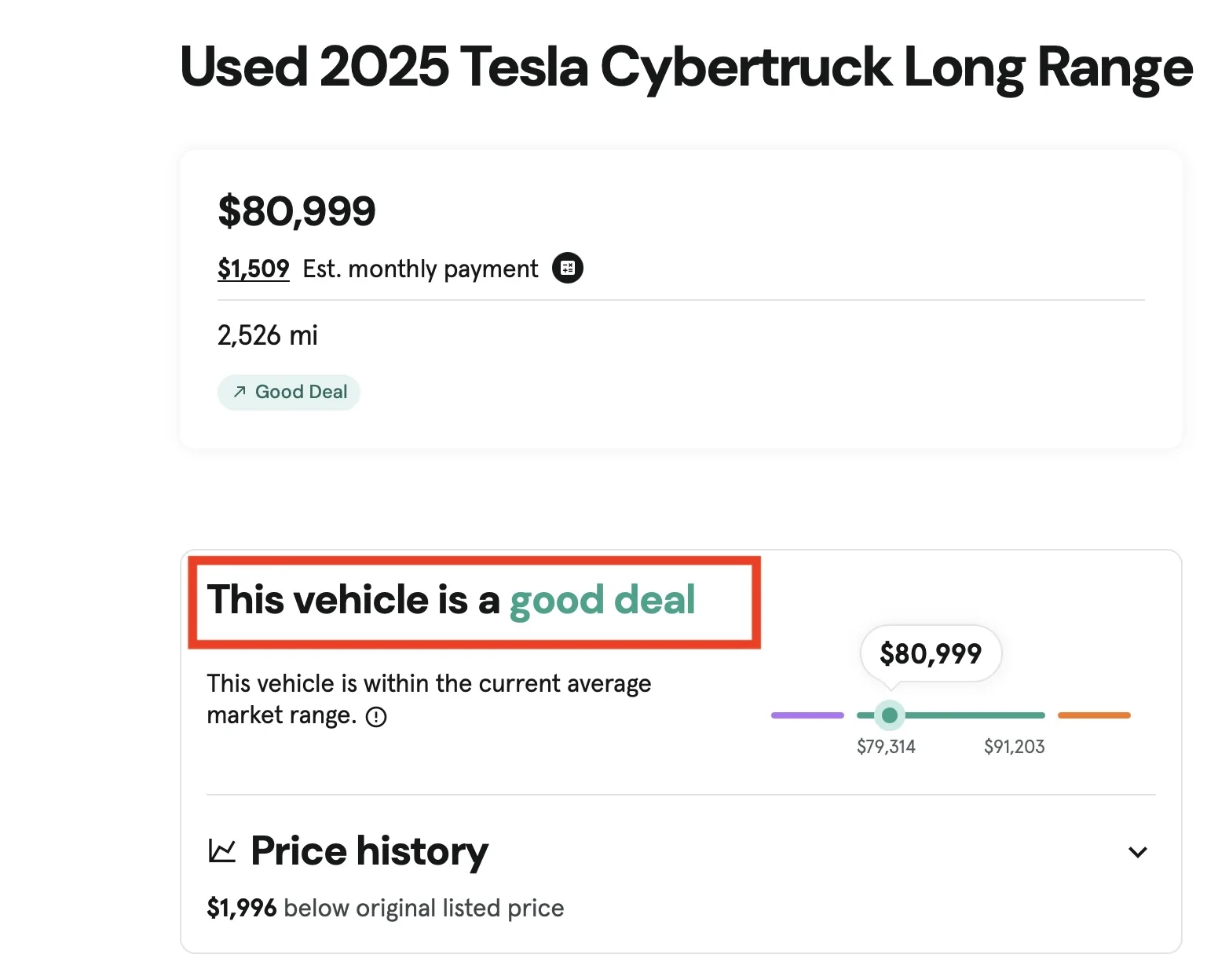 Tesla Cybertruck First RWD Cybertruck on Cars and Bids Auction. What do you think its worth? usedct2